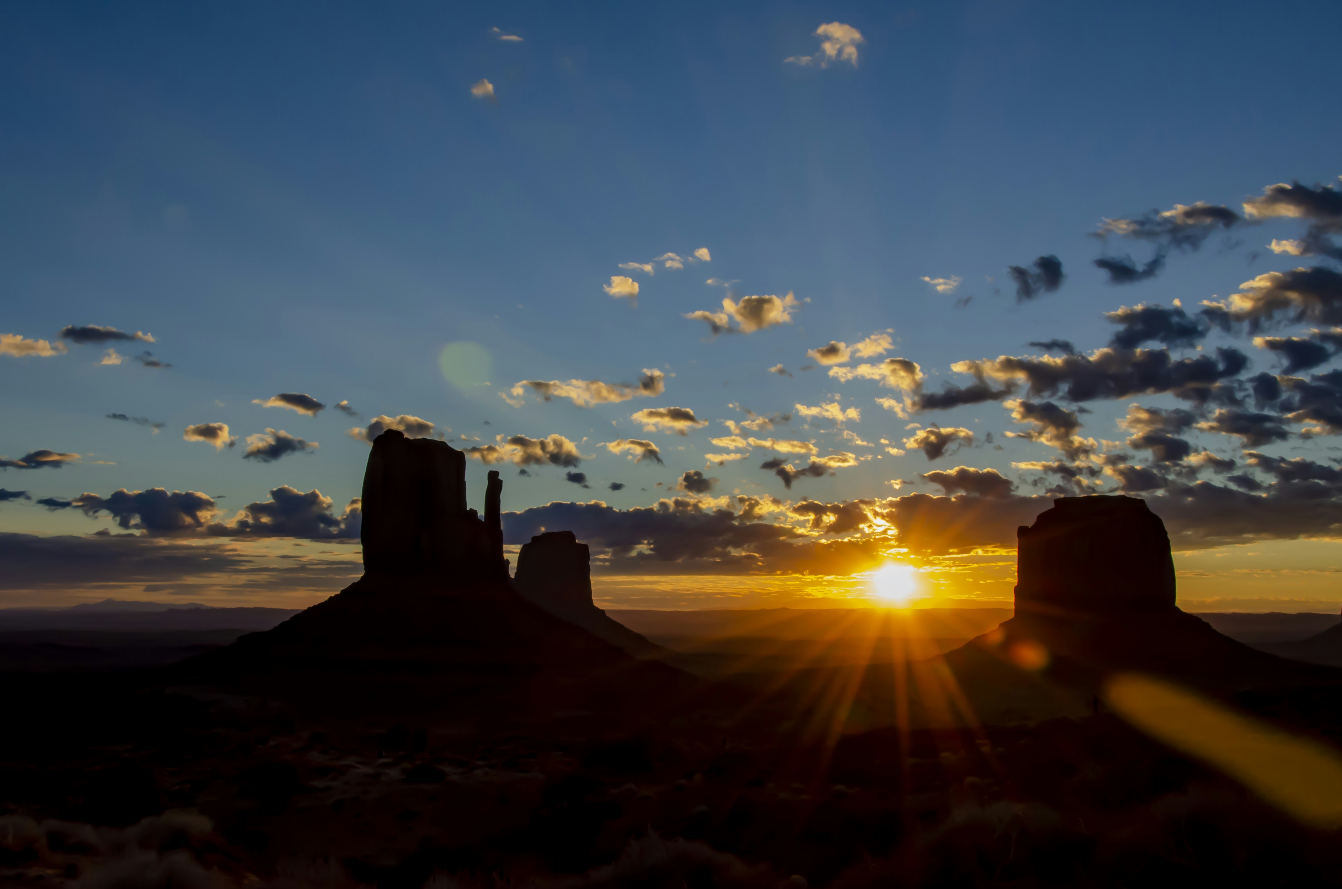 Sunrise Over Monument Valley Buttes