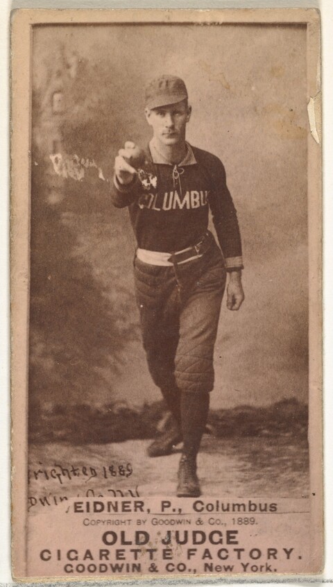 1889 Old Judge Baseball Cigarette Card