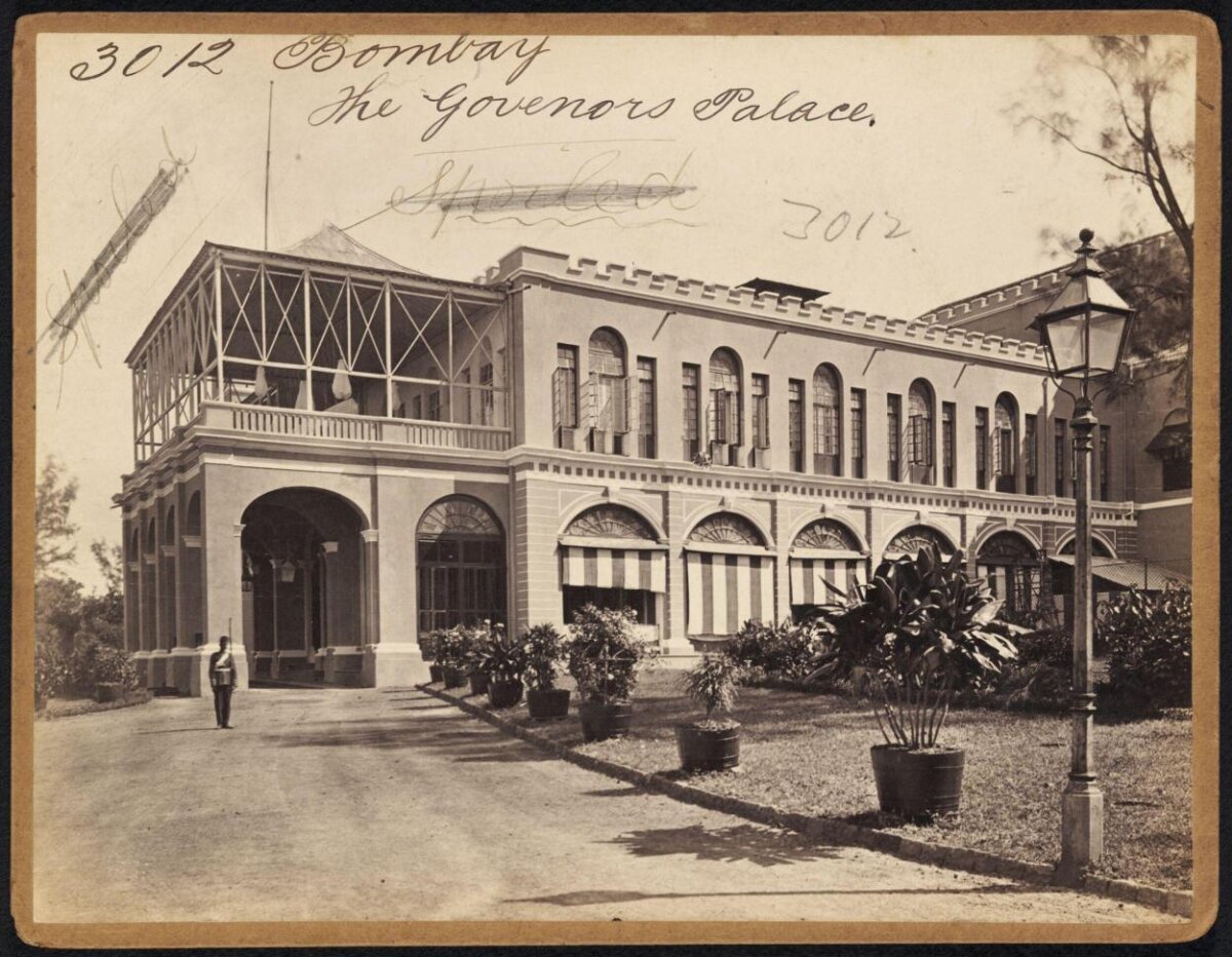Vintage Photo of Bombay Governor's Palace