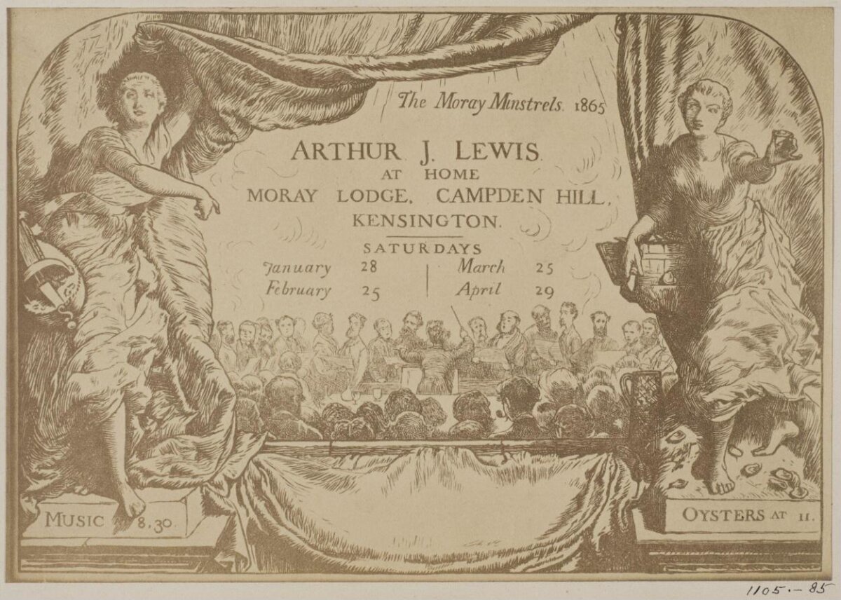 1865 Moray Minstrels Concert Invitation