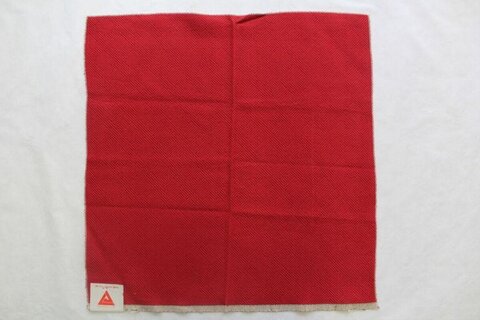 Red Textured Fabric Sample
