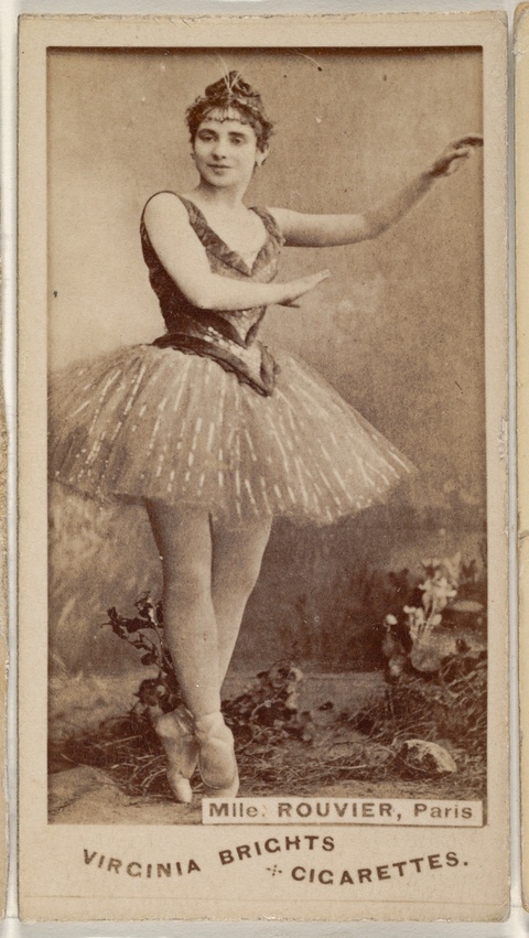 Vintage Cigarette Card Ballerina Mlle. Rouvier