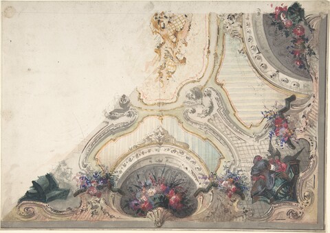 Rococo Ceiling Decoration Sketch