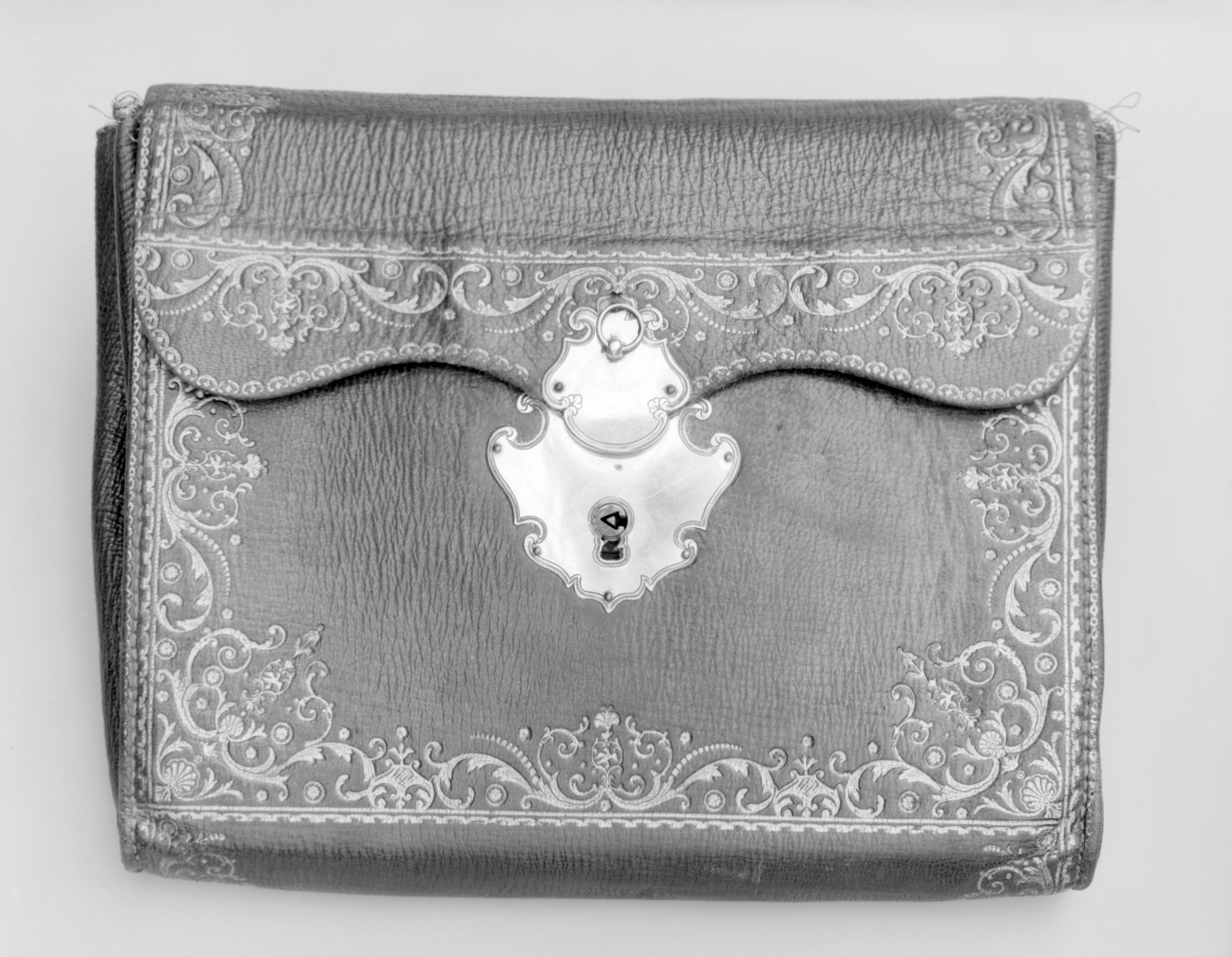 Antique Decorated Leather Purse