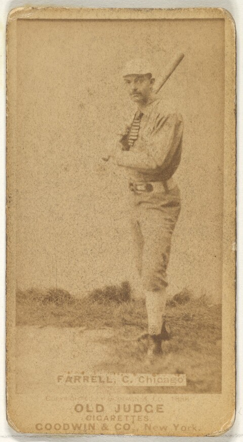 Old Judge Cigarette Chicago Farrell Baseball Card