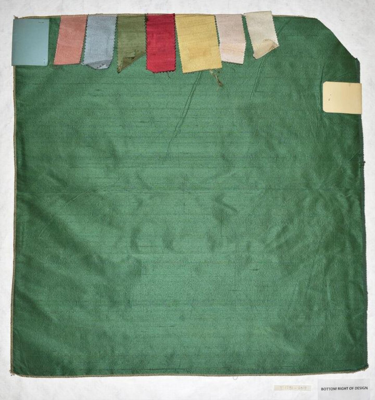Vintage Green Fabric Swatch Card
