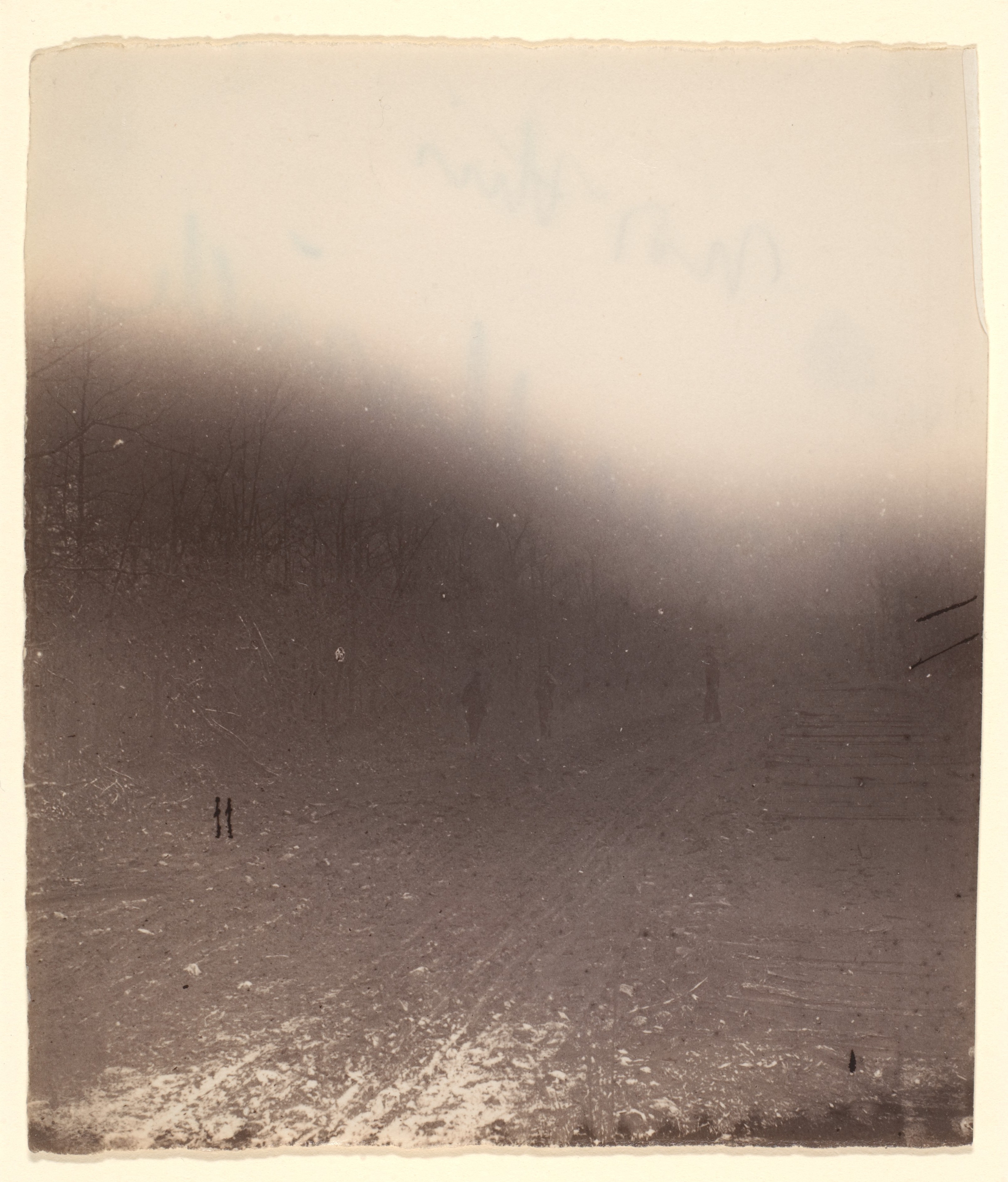 Foggy Winter Country Road