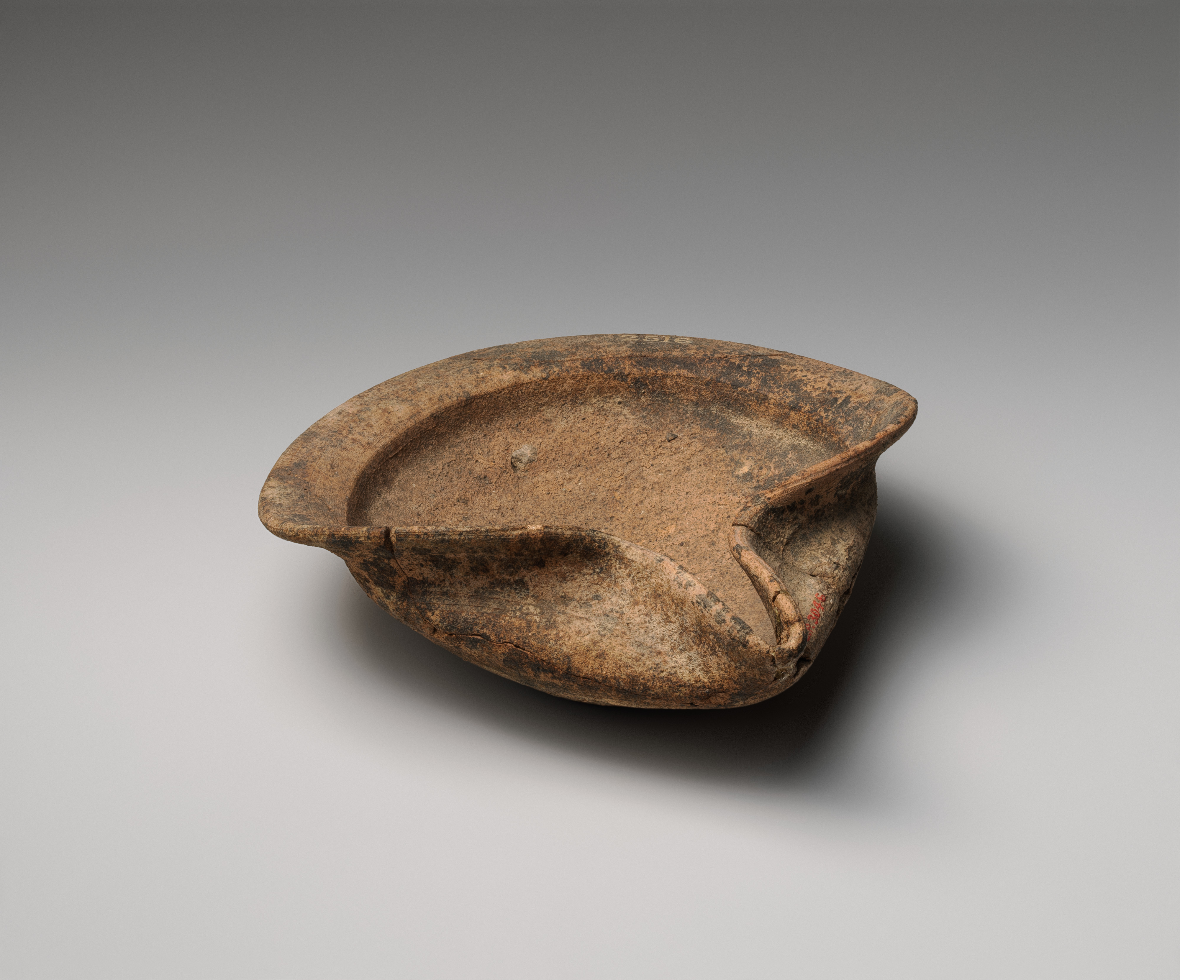 Ancient Handled Pottery Dish