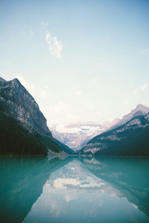 Glacial Mountain Lake Reflection