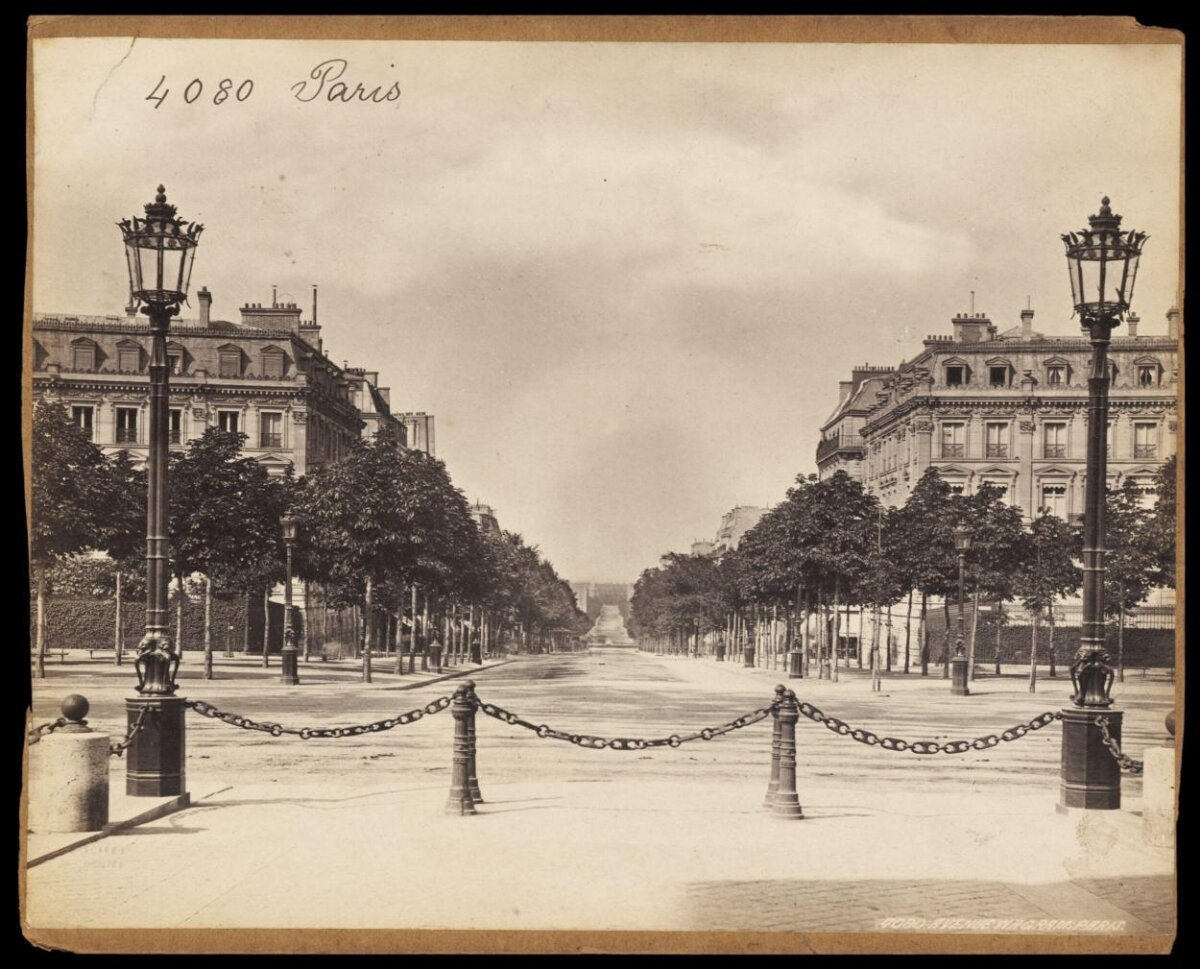 Vintage Paris Avenue View