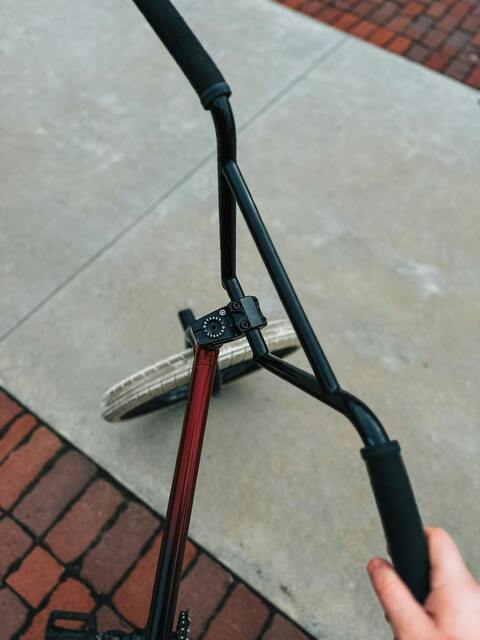 Close Up of BMX Handlebars