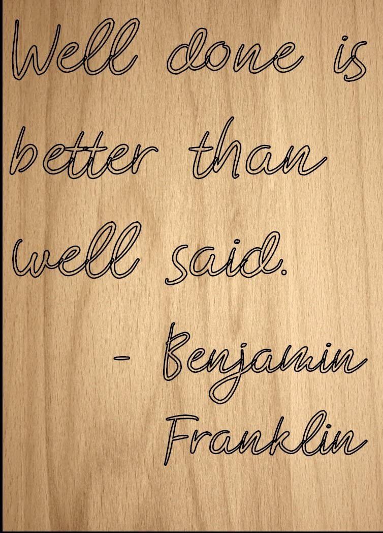 Benjamin Franklin Motivational Quote