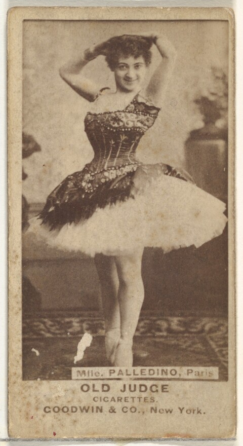 Old Judge Cigarette Card of Ballerina Palledino