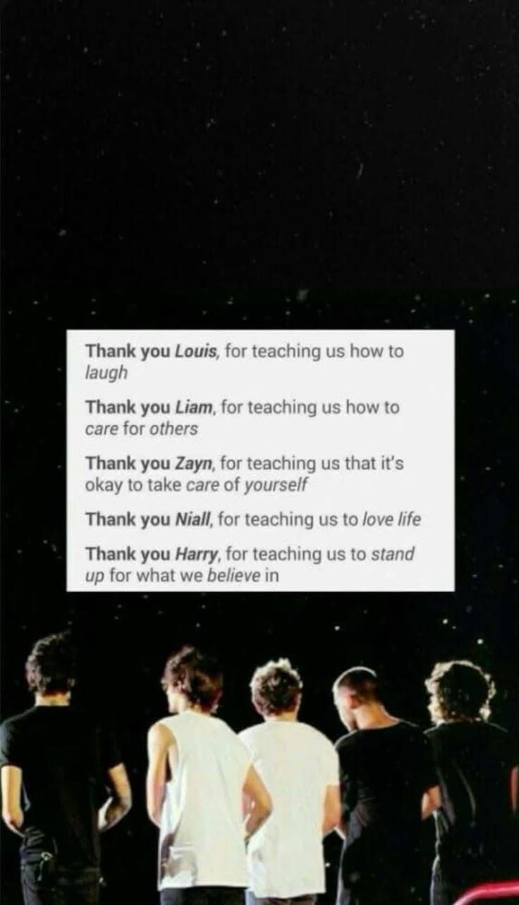 One Direction Thank You Tribute
