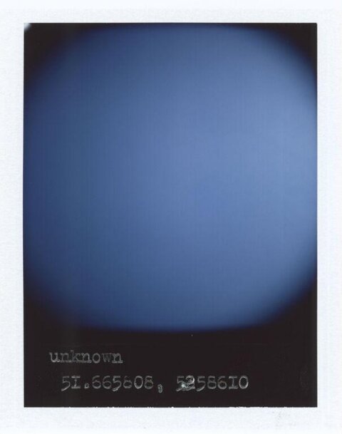 Unknown Coordinate Polaroid Art