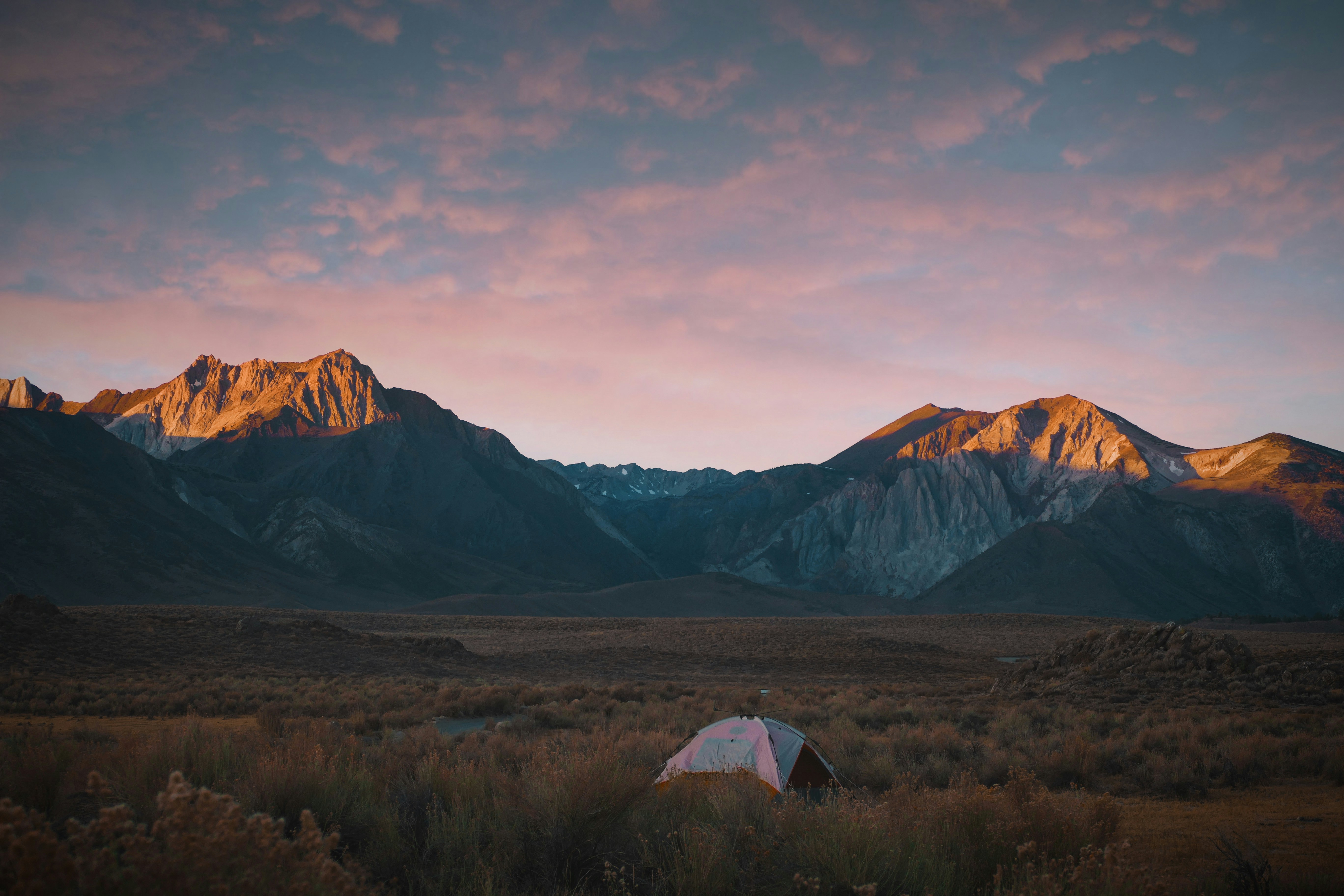 Mountain Campsite At Dawn