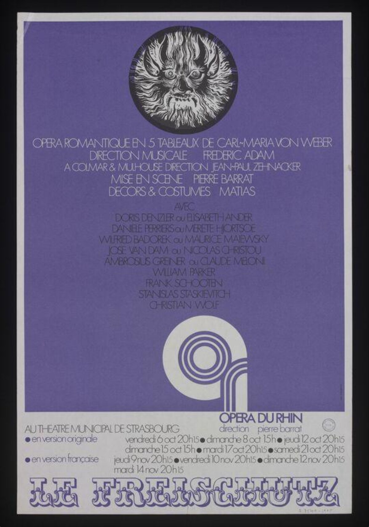 Le Freischütz Opera Performance Poster