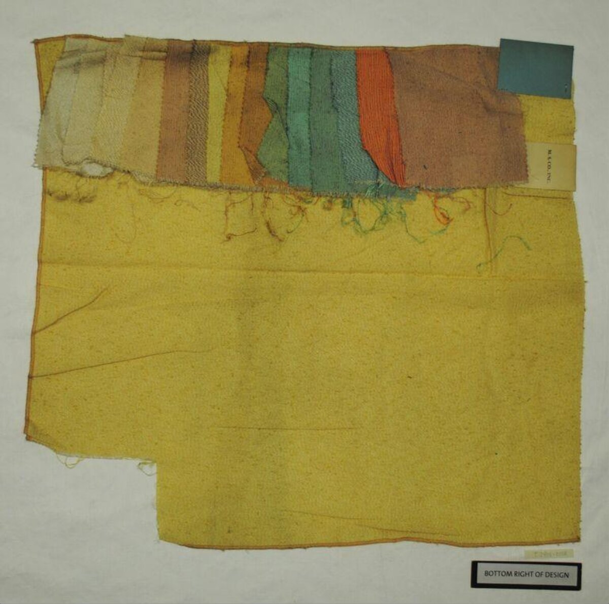 Vintage Fabric Sample Swatch Card