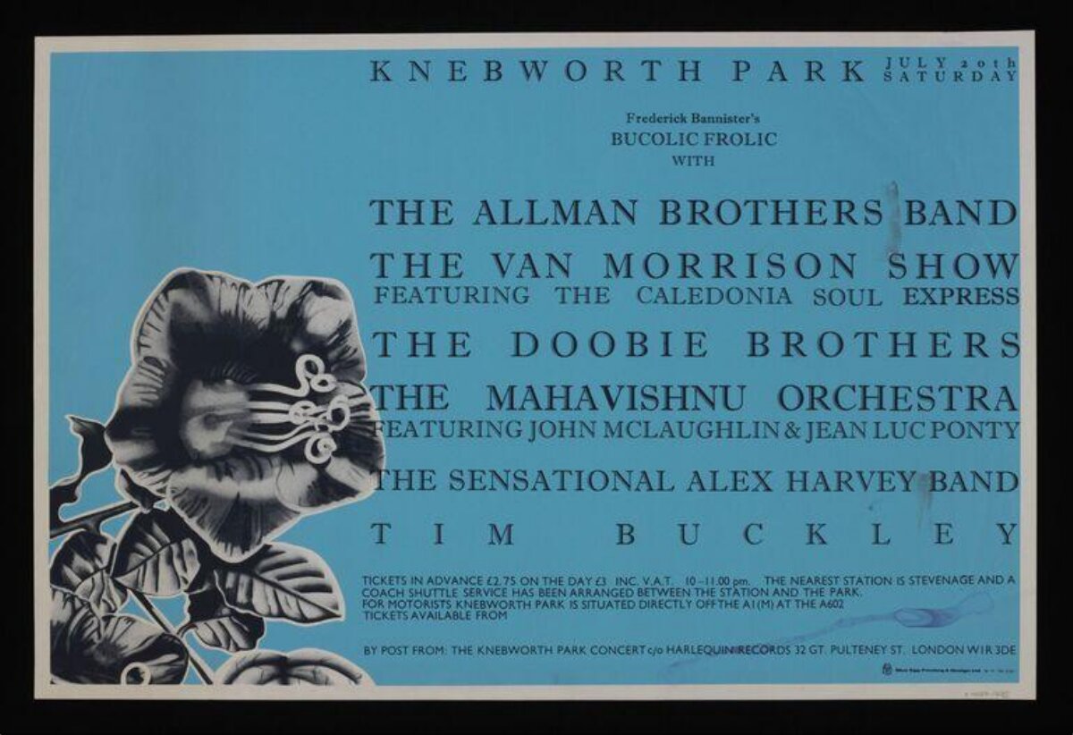 Knebworth Park Concert Poster