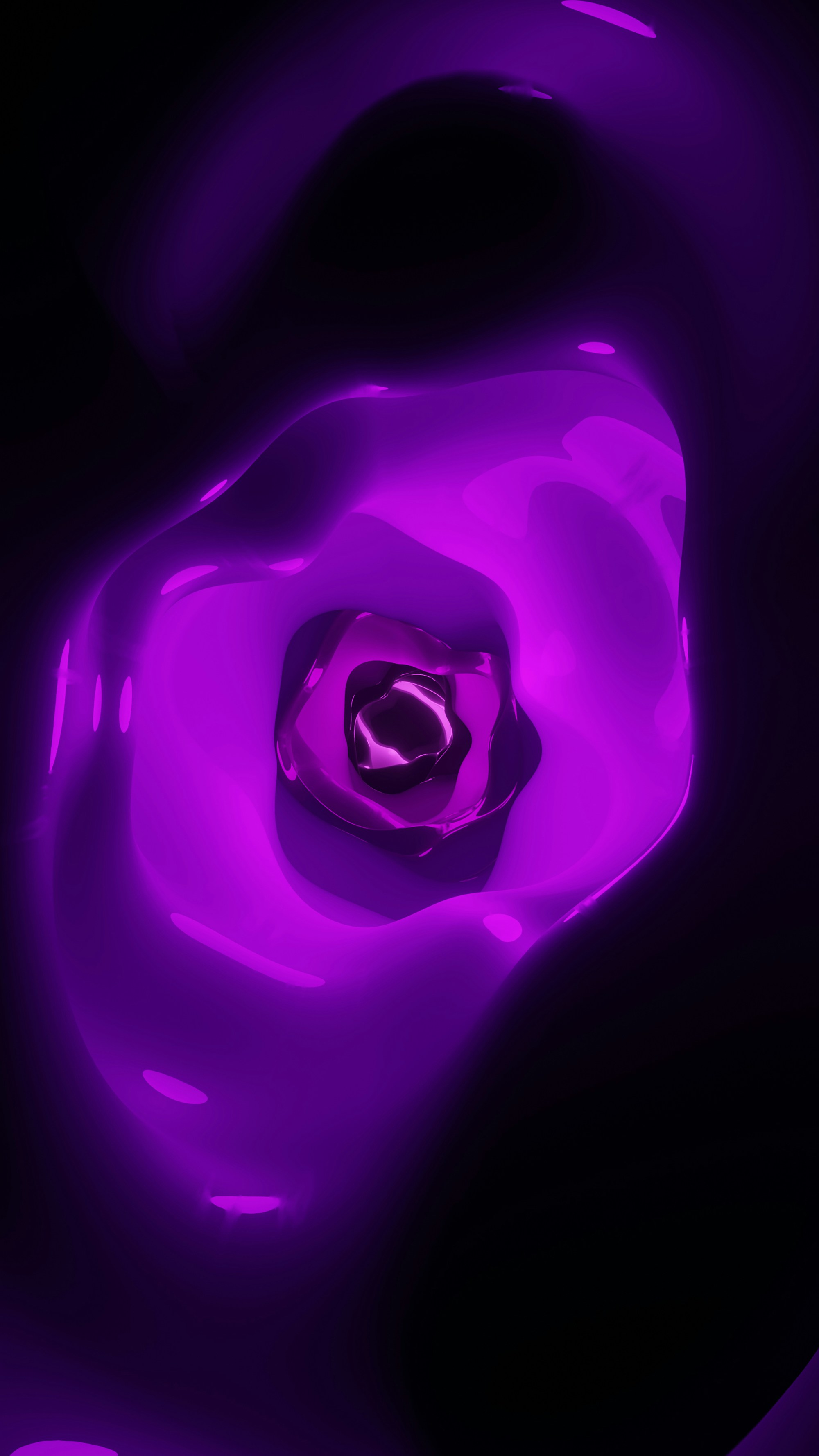 Glowing Purple Abstract Fluid