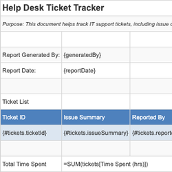 Help Desk Ticket Tracker