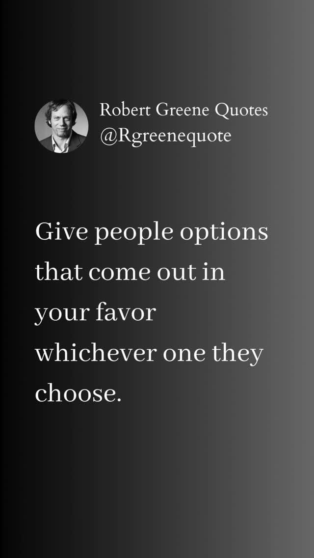 Robert Greene Quote on Options