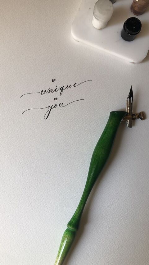 Be Unique Be You Calligraphy