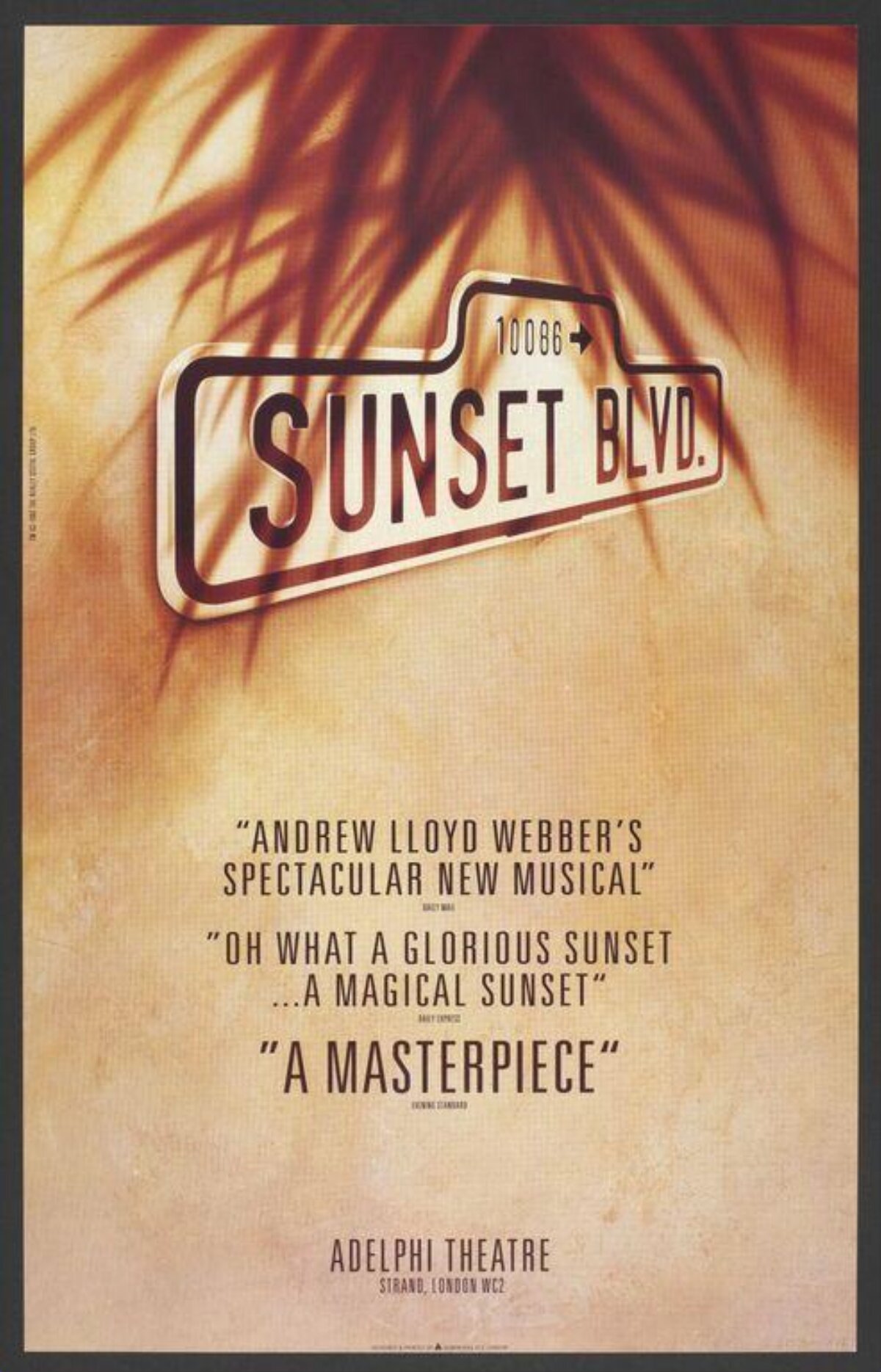 Sunset Blvd Musical Poster