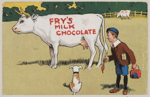 Fry's Milk Chocolate Vintage Ad