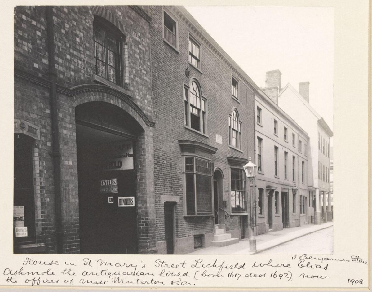 Ashmole's House Lichfield 1908