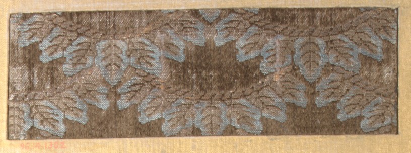 Blue Patterned Antique Woven Textile