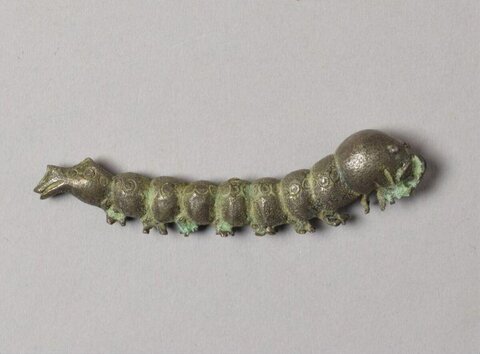 Ancient Bronze Caterpillar Relic