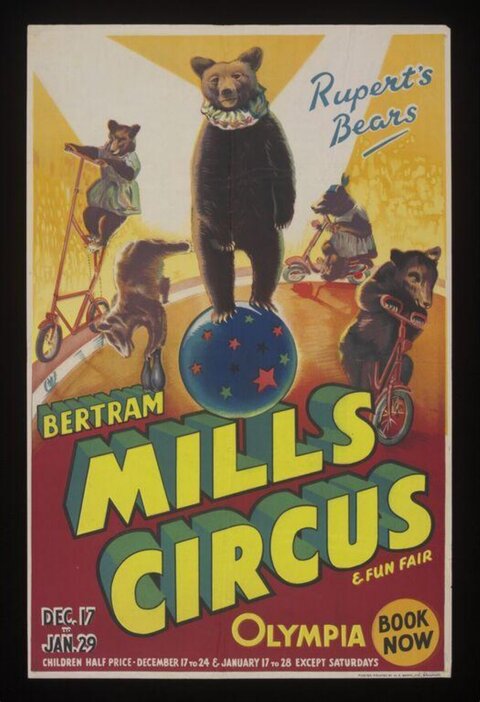 Vintage Bertram Mills Circus Poster