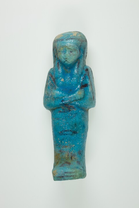 Ancient Egyptian Blue Shabti Figurine