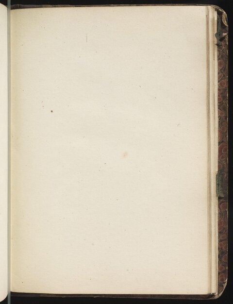 Blank Page of Old Open Book