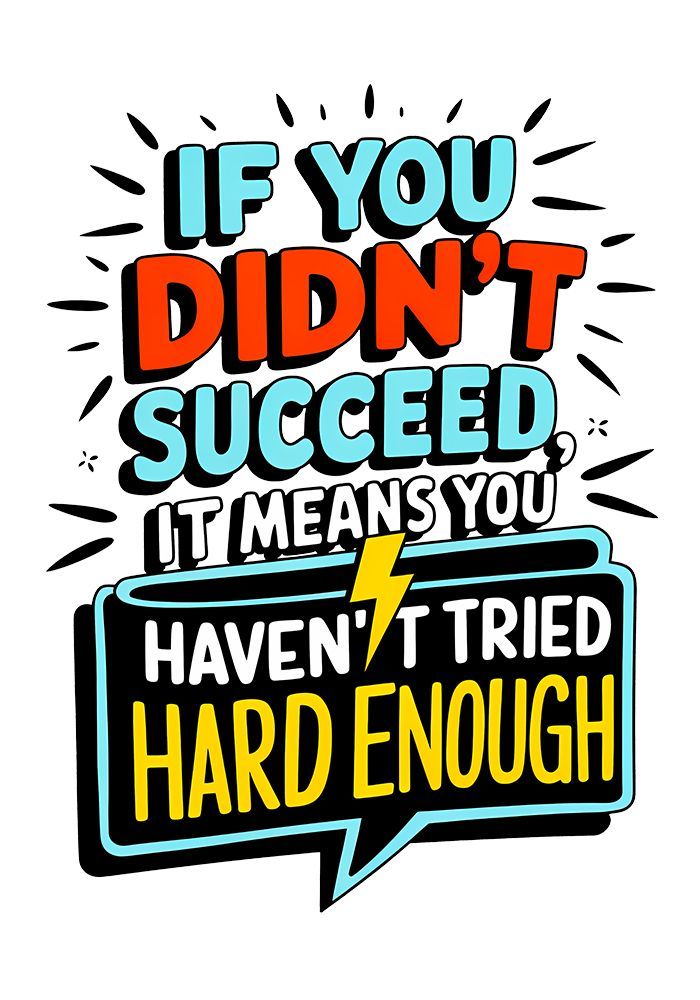 Motivational Hard Work Quote Poster