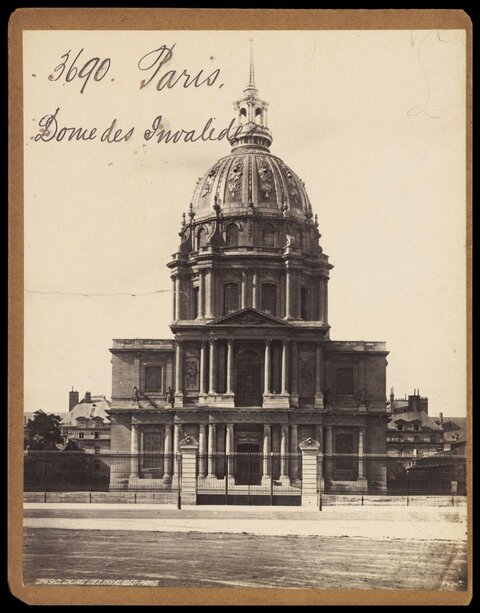 Vintage View of Paris Invalides Dome