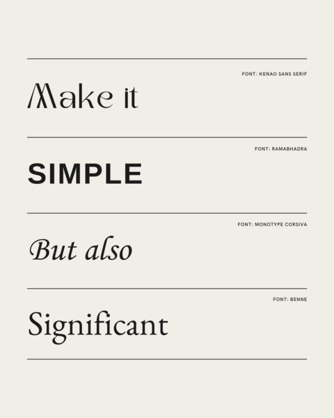 Mixed Font Typography Design Sample