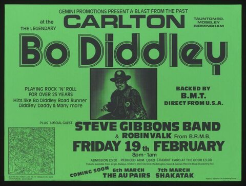 Bo Diddley Concert Poster