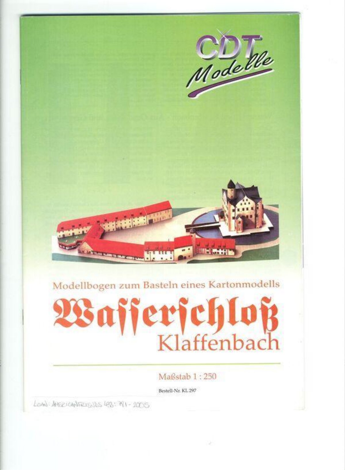 Wasserschloss Klaffenbach Model Kit Cover