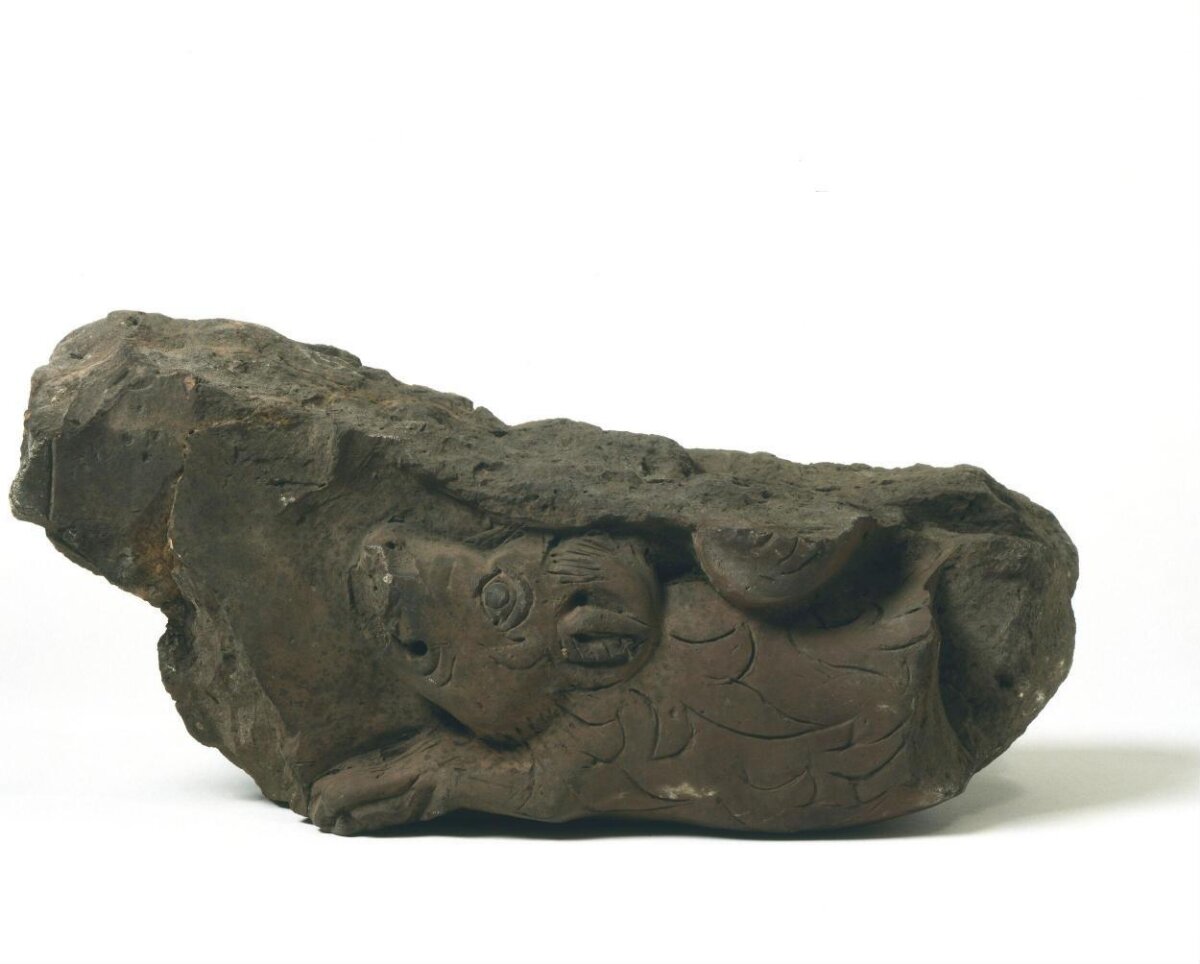 Ancient Carved Stone Beast Fragment