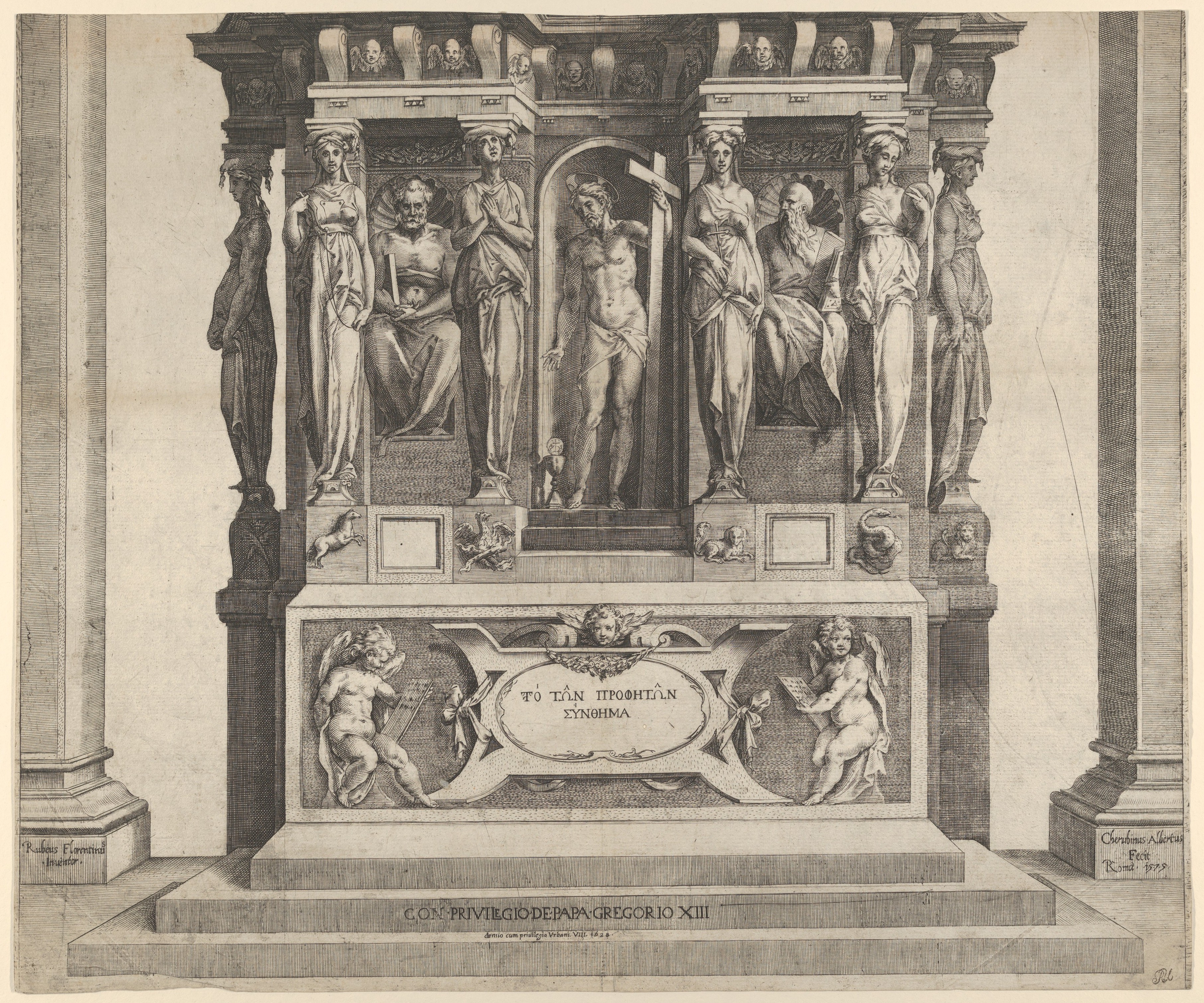 16th Century Religious Monument Engraving