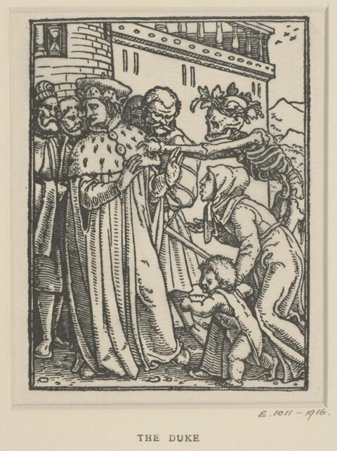 The Duke Dance of Death Woodcut