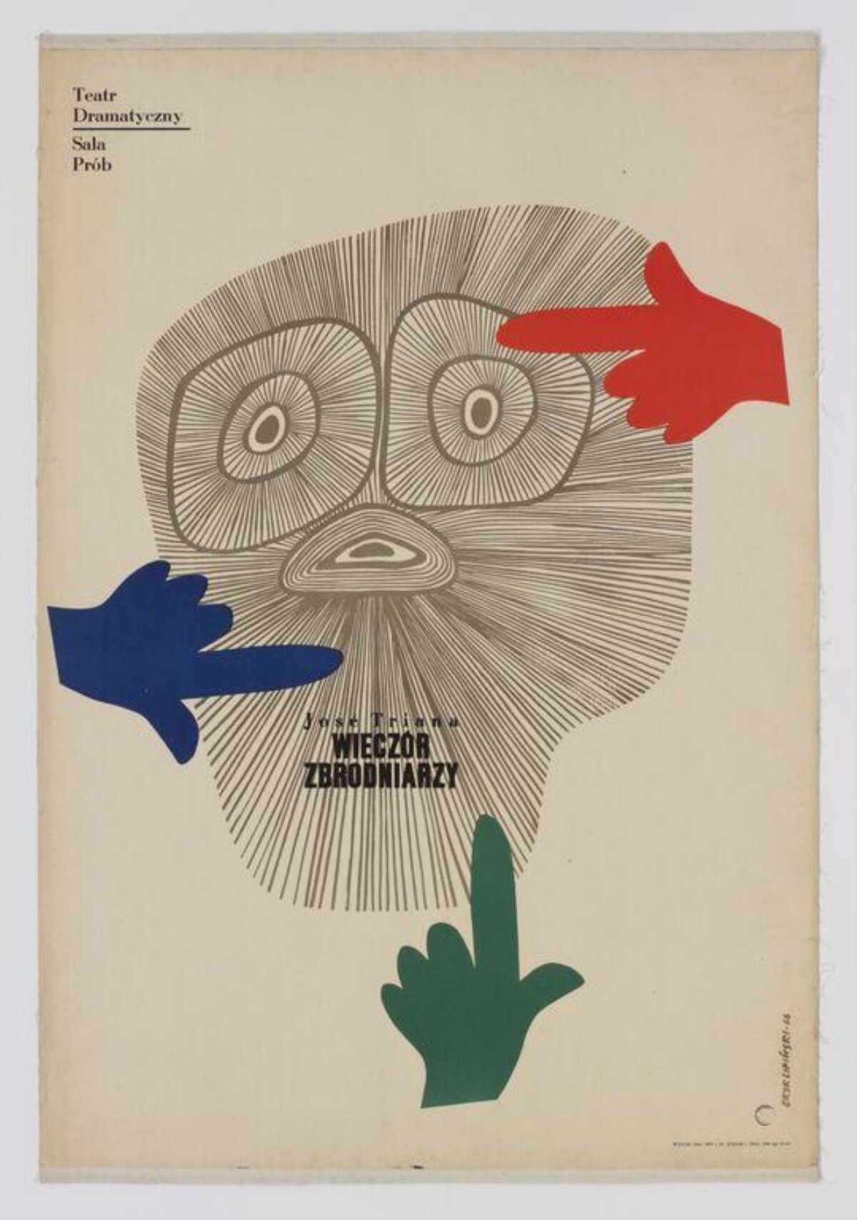 Vintage Polish Theater Play Poster