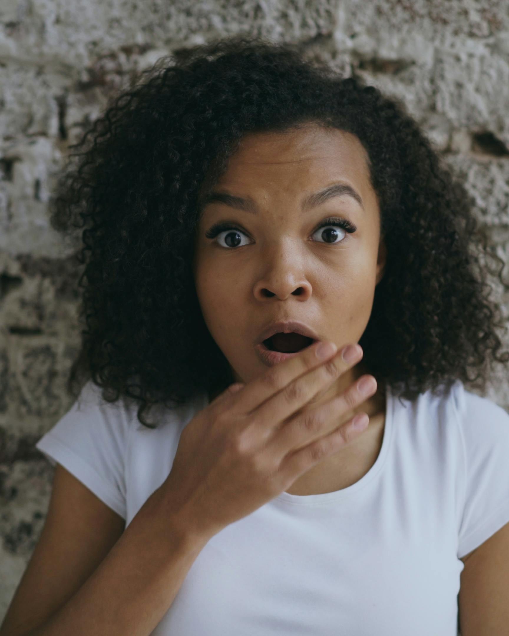 Surprised Woman Portrait
