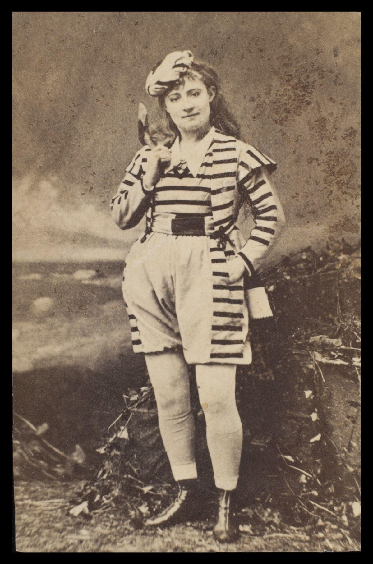 Vintage Portrait of Actress in Stage Costume