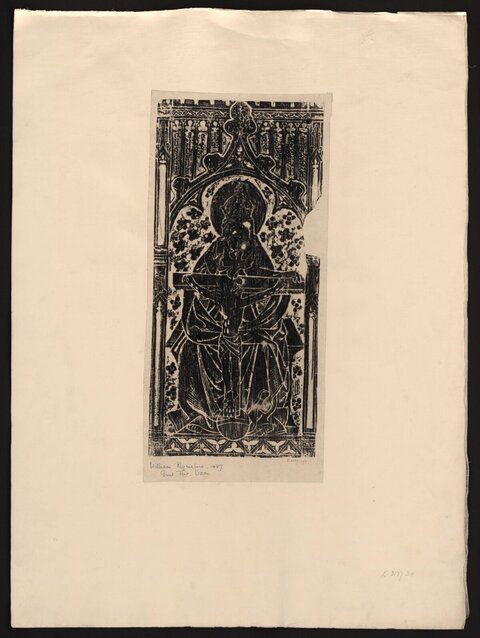 Medieval Brass Rubbing of Holy Trinity