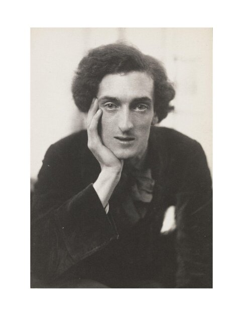Vintage Black and White Portrait of a Man