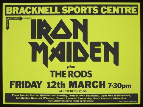 Iron Maiden Vintage Concert Poster