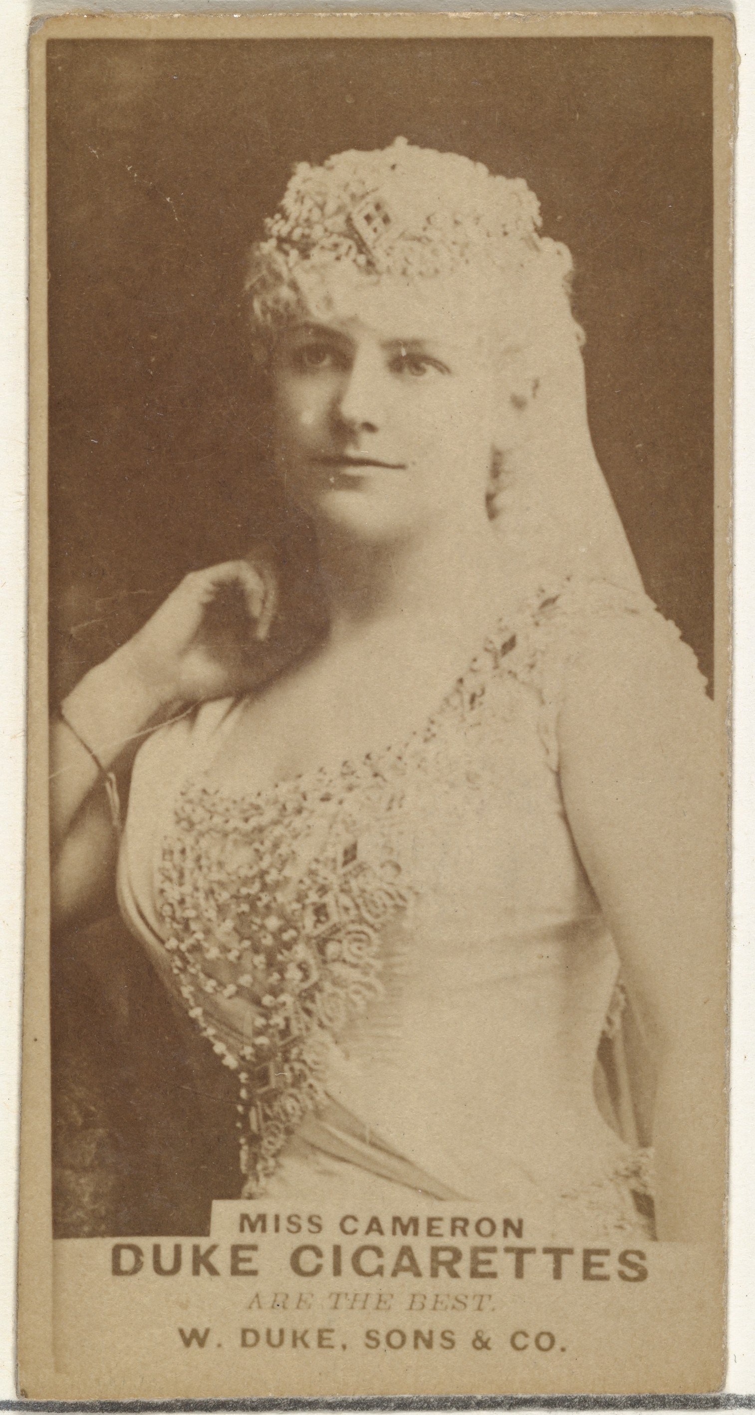 Vintage Duke Cigarettes Card of Miss Cameron